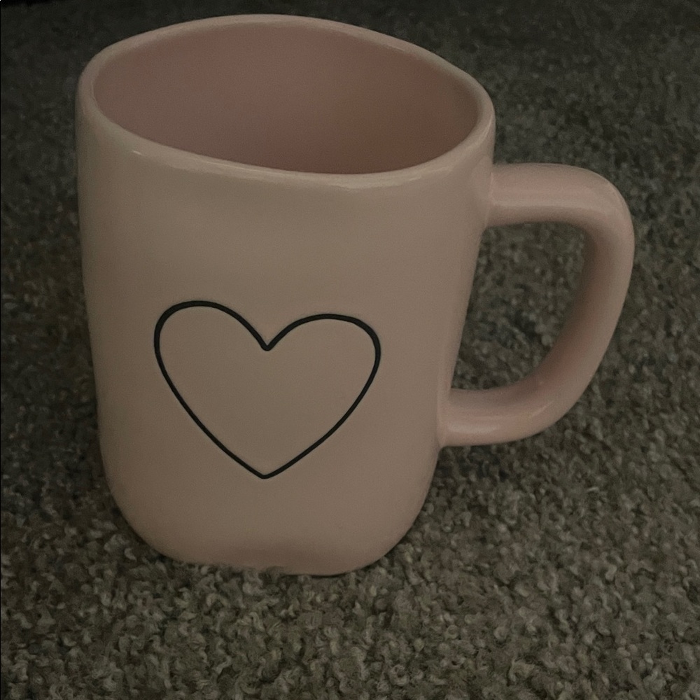 Rae Dunn Blush Heart Mug